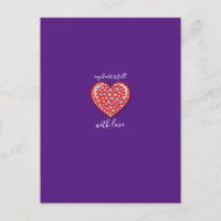 Elégant Editibale Simple Coeur Design