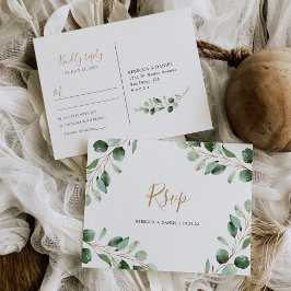 Carte Postale Elégant Eucalyptus verdure Rsvp