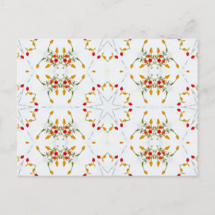 Carte Postale Élégant floral Vintage