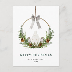 Carte Postale Elegant Joyeux Noël Composition Société