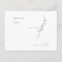 Élégant mariage d'accents floraux Enregistrer la d