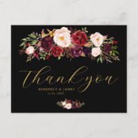 Élégant mariage noir, bordeaux et roux