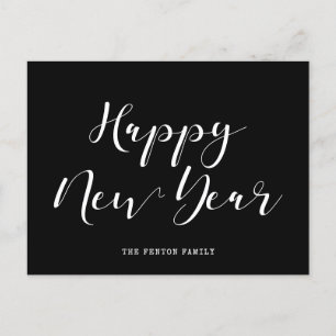 Carte Postale Elégant minimaliste Bonne année