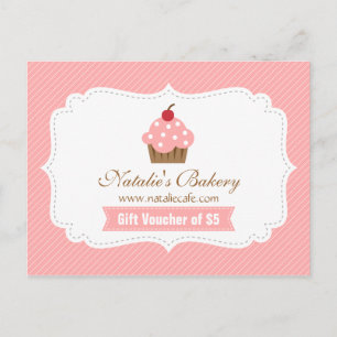 Carte Postale Élégant, Moderne, Bonbon rose, Chèque-cadeau Boula