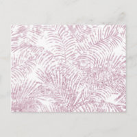 Élégant palmier à parties scintillant rose pâle