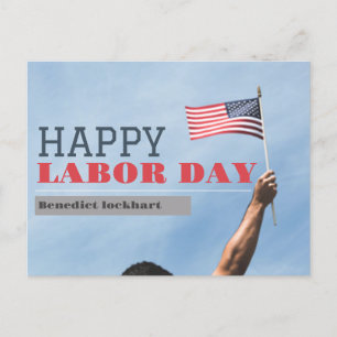 Carte Postale Elegant Solidarité Travailleur Fête du Travail ave