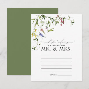 Carte Postale Elégante aquarelle Fleur sauvage d'été Idées Date