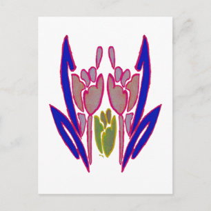 Carte Postale Elégante aquarelle Rose Imprimer