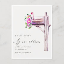 Élégante boîte aux lettres florale rose vif J'ai d
