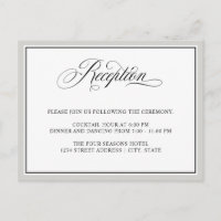 Élégante Calligraphie Script mariage réception