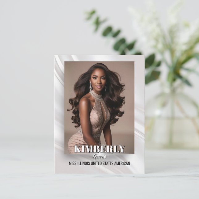 Carte postale élégante du concours de Sunburst (Debout devant)