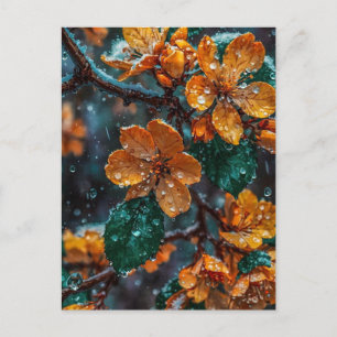 Carte postale élégante Fleur de cerisier rose - Ch