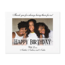 Elégante Personnalisation Joyeuse Photo Anniversai