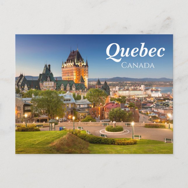 Carte postale élégante Québec Canada (Devant)