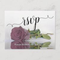 Élégante réponse de mariage Rose Mauve Poussiéreux