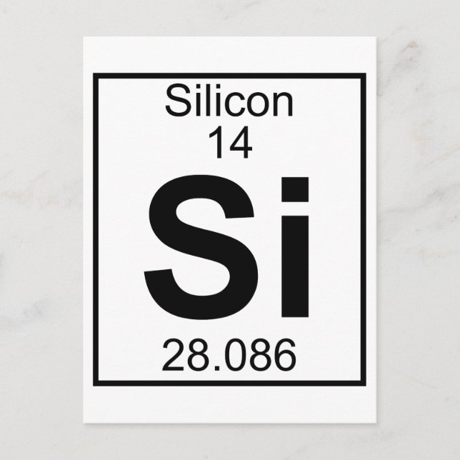 Carte Postale Élément 014 - Si - Silicon (Complet) (Devant)