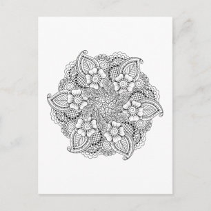 Carte Postale Élément arrondi inspiré