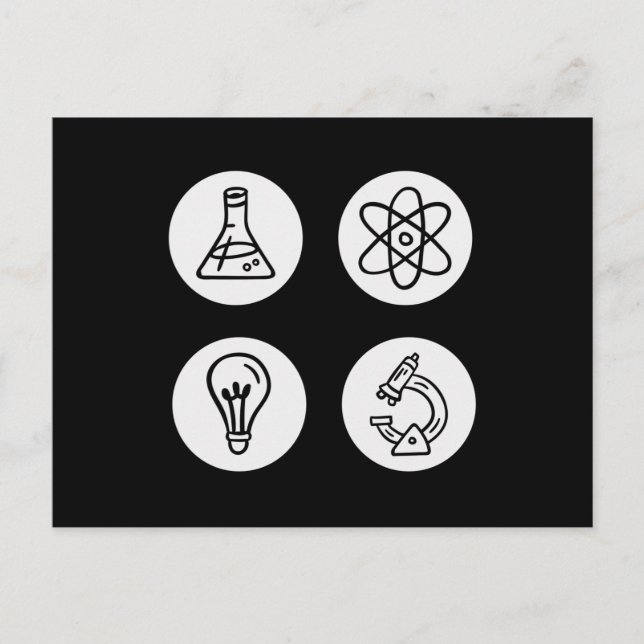 Carte Postale Éléments scientifiques (Devant)