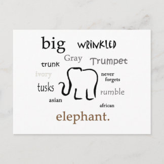 Carte Postale éléphant