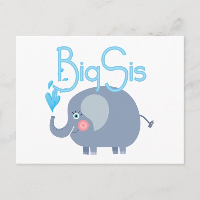 Carte Postale Elephant Big Sis (Devant)