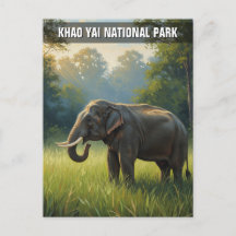 Elephant dans le parc national de Khao Yai Thaïlan