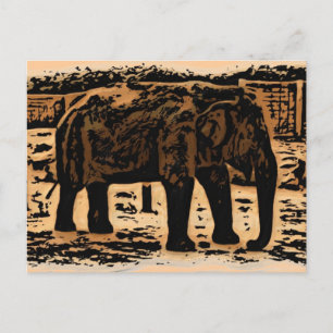 Carte postale Elephant deco