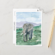 Éléphant Gris dans la Jungle