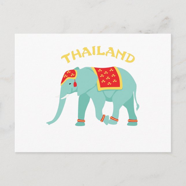 Carte Postale Elephant thaïlandais (Devant)