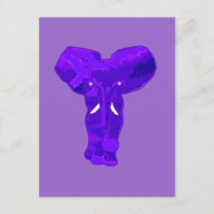 Carte Postale Eléphant violet sur T-shirts, Vêtements pour bébés