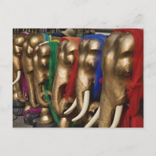 Carte Postale Eléphants d'or