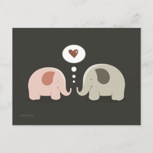 Carte Postale Elephants Soul Mates