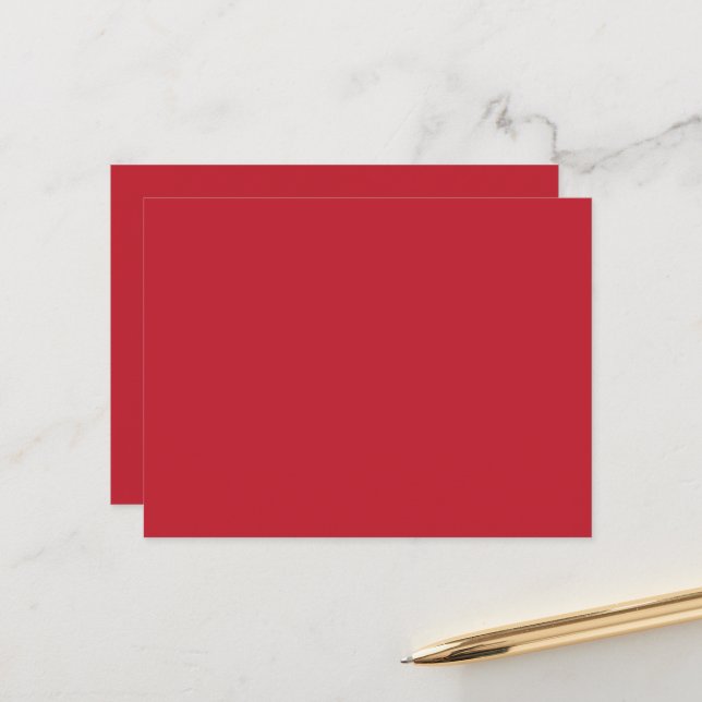 Carte Postale Élever votre design un Arrière - plan rouge et bla (Devant/Arrière en situation)