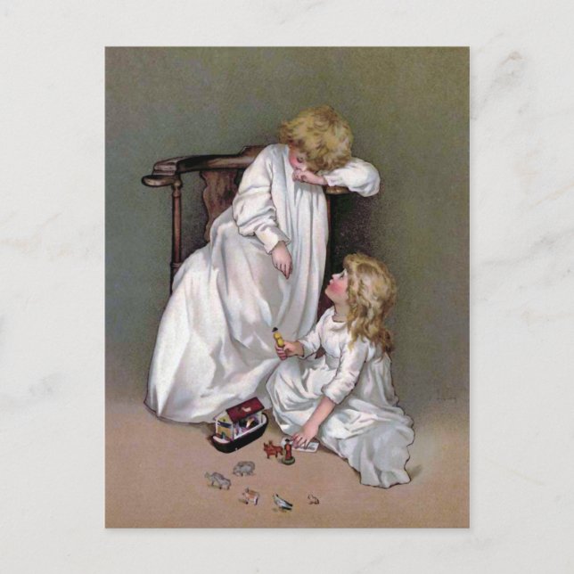 Carte Postale Éliminer les jouets Vintages (Devant)