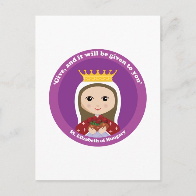 Carte Postale Élisabeth de Hongrie (Devant)