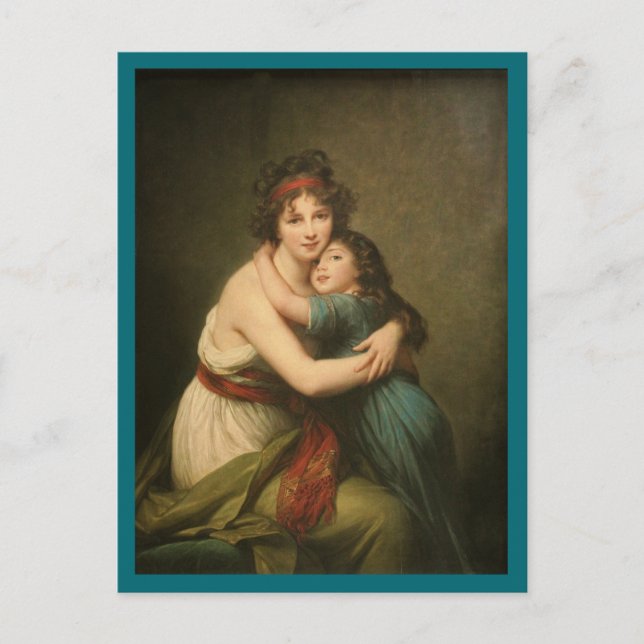 Carte Postale Elisabeth et sa fille (Devant)