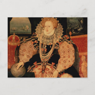 Carte Postale Elizabeth I, portrait d'Armada, c.1588