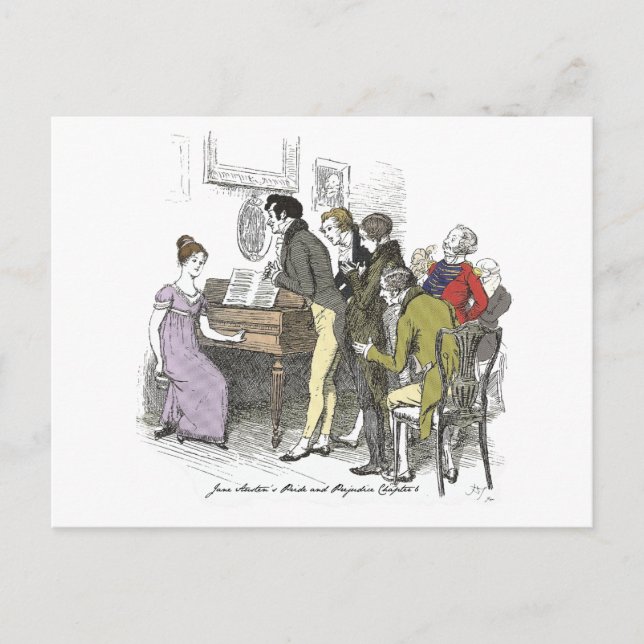 Carte Postale Elizabeth Performs - Jane Austen Pride & Prejudice (Devant)