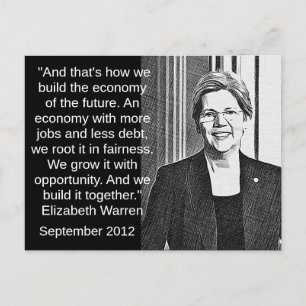 Carte Postale Elizabeth Warren Cite La Nostalgie politique