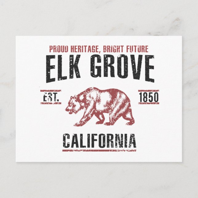 Carte Postale Elk Grove (Devant)