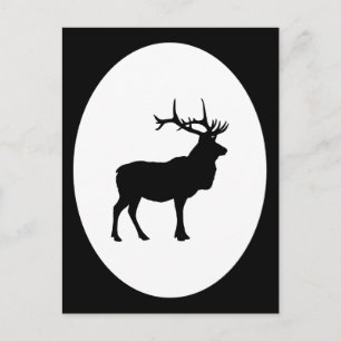 Carte Postale Elk Silhouette