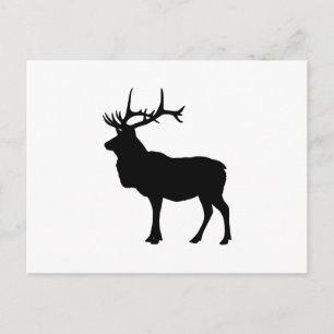 Carte Postale Elk Silhouette