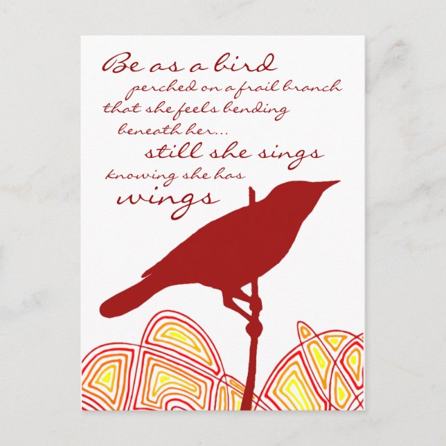 Carte Postale Elle chante (Devant)