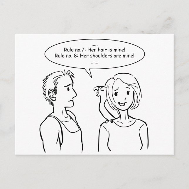 Carte Postale Elle est à moi (Devant)