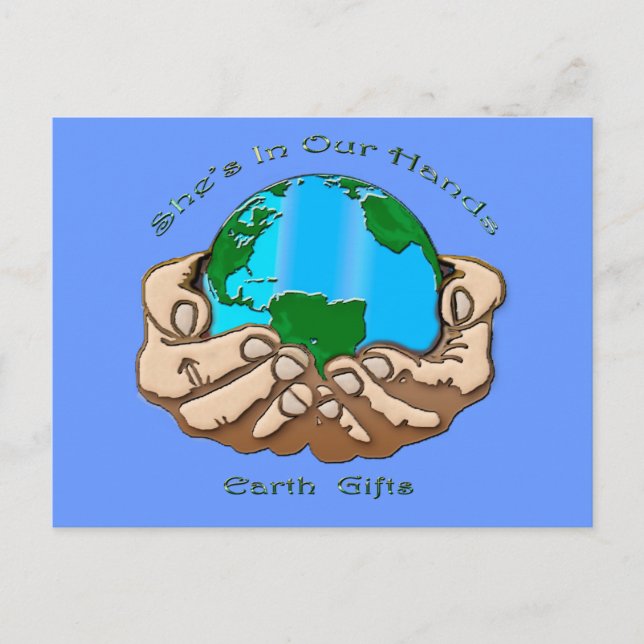 Carte Postale ELLE EST DANS NOTRE collection MAINS (Devant)