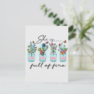 Carte Postale Elle Est Pleine De Feu