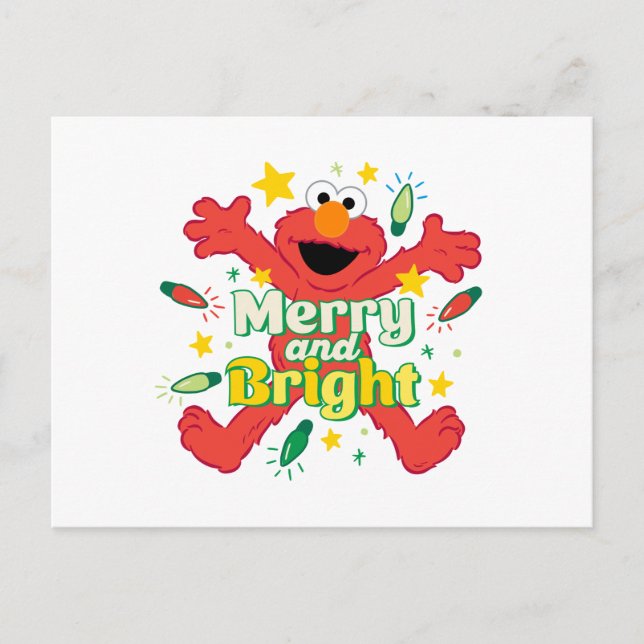 Carte Postale Elmo | Joyeux et lumineux (Devant)