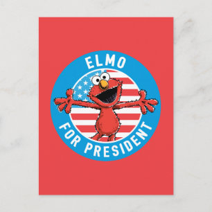 Carte Postale Elmo pour le président - Drapeau