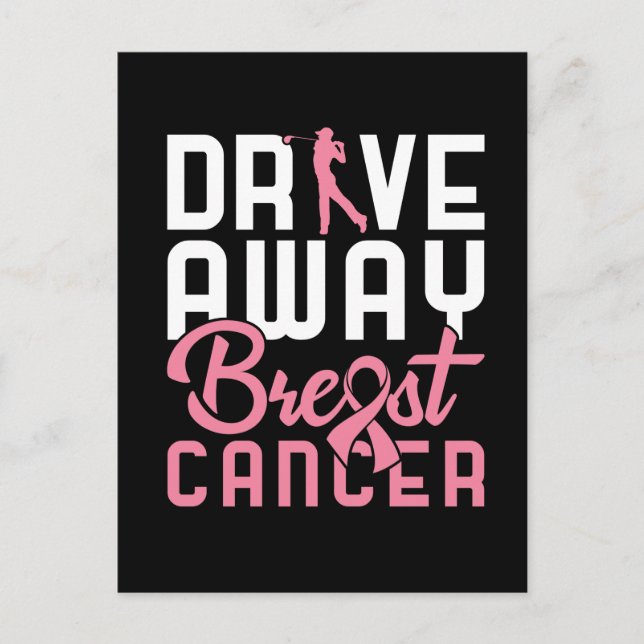 Carte Postale Éloigner le cancer du sein (Devant)
