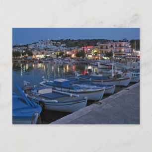 Carte Postale Elounda Par Nuit