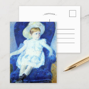 Carte Postale Elsie dans une chaise bleue   Mary Cassatt